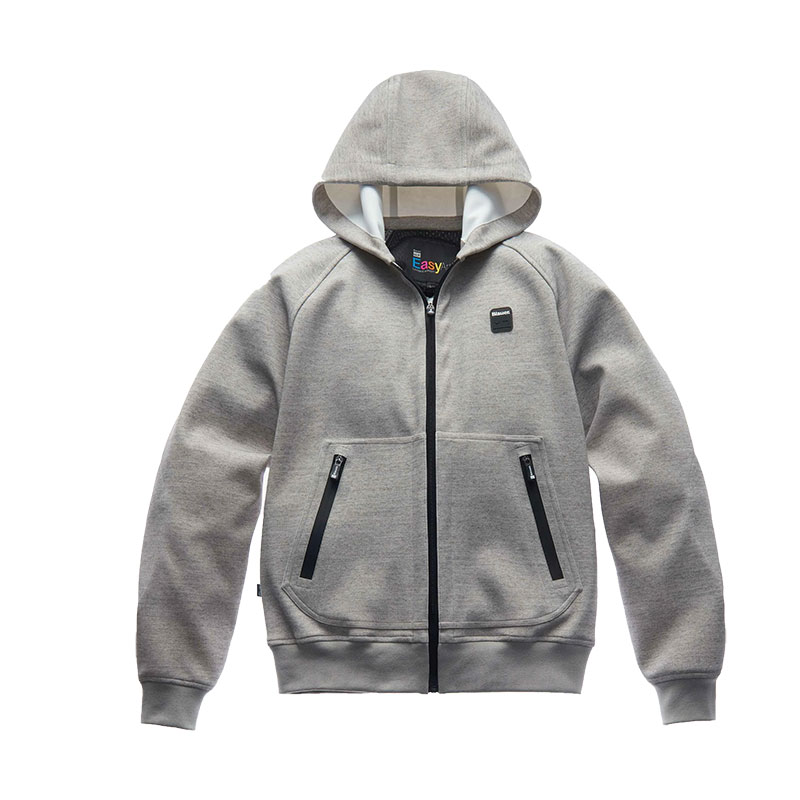 Giacca Blauer Easy Man Hoody Luna Melange blu