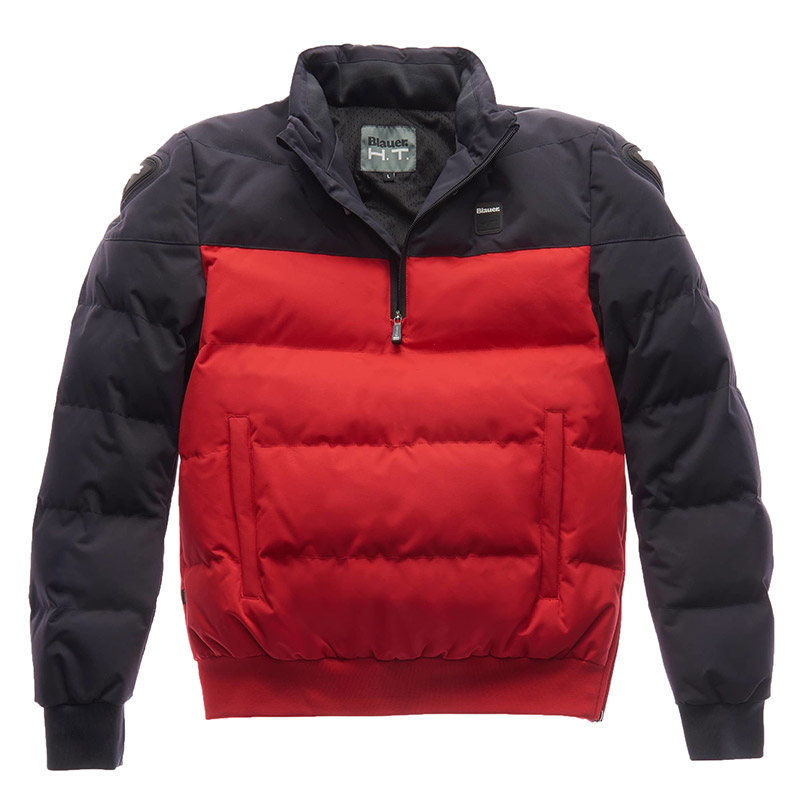 Blauer Winter Pull Bicolor Jacket Red Blue