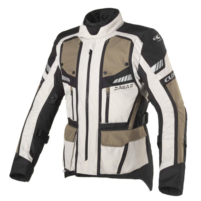 Clover Dakar 2 Wp Jacket Black Sand CLV-1735-NSA Jackets | MotoStorm