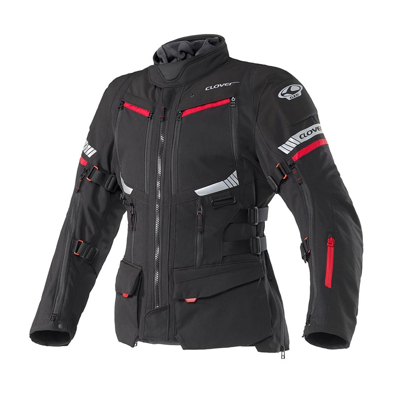 Chaqueta moto CLOVER Scout 3 WP Negro-Gris