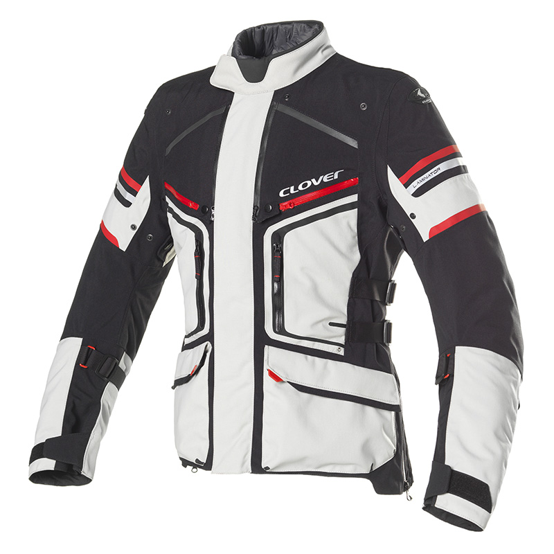 Chaqueta moto CLOVER GTS-4 WP AIRBAG Azul-Gris en venta 