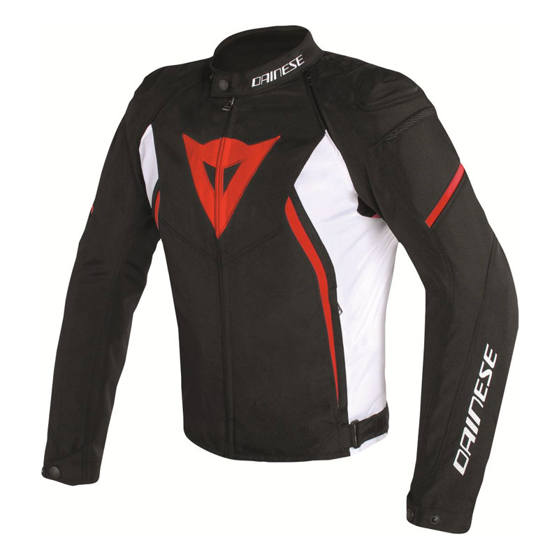 Dainese Avro D2 Tex Jacket Black White Red DA1735190-858 Jackets ...