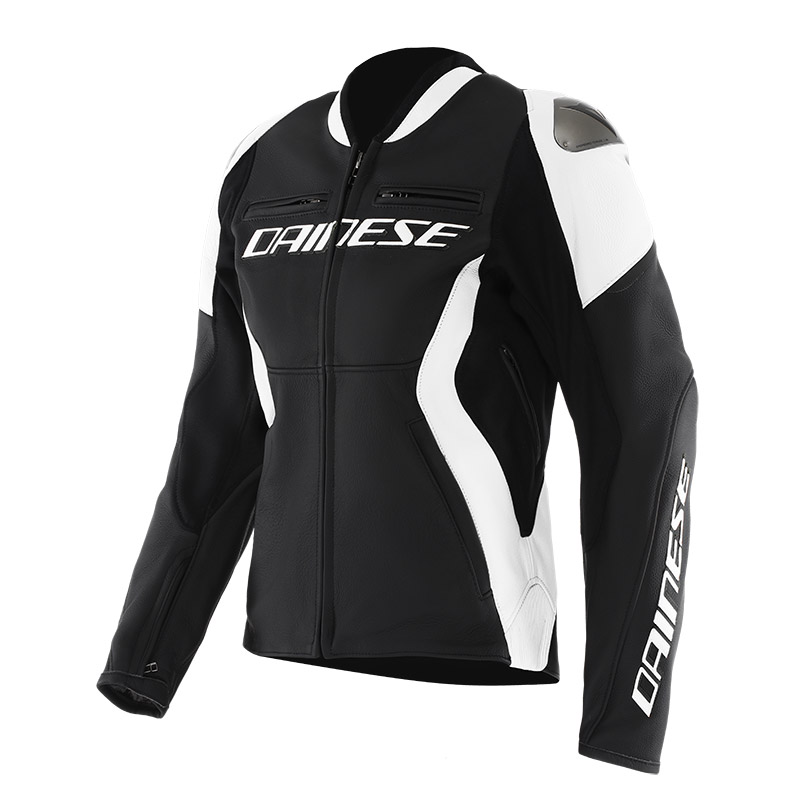 Giacca Pelle Donna Dainese Racing 5 WMN bianco