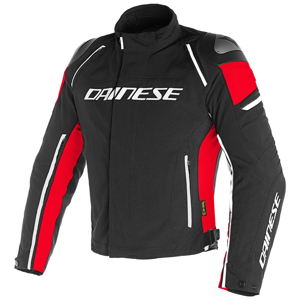 Dainese Racing 3 D-Dry Giacca in Tessuto Rosso