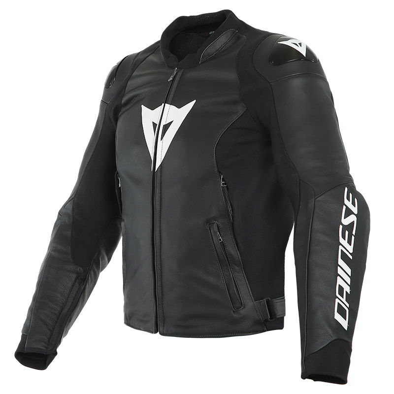Vrijwel Hoofd blad Dainese Sport Pro Leather Jacket Black White DA1533867-622 Jackets |  MotoStorm