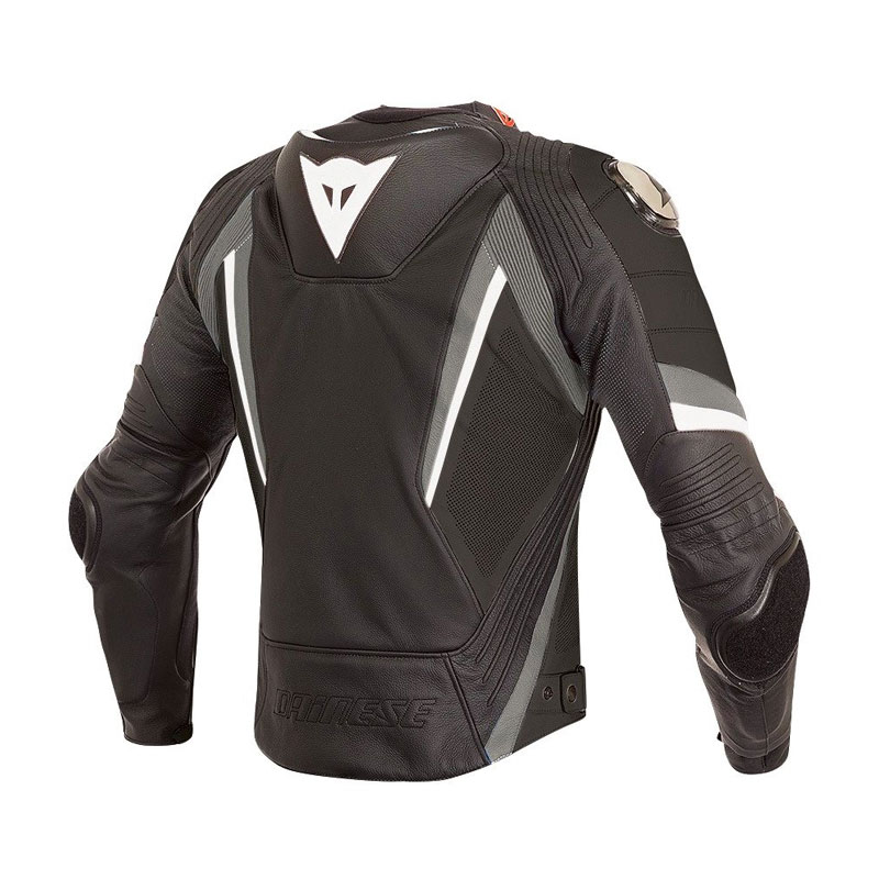 Dainese Super Rider Perforated Leather Jacket Black Anthracite | MotoStorm