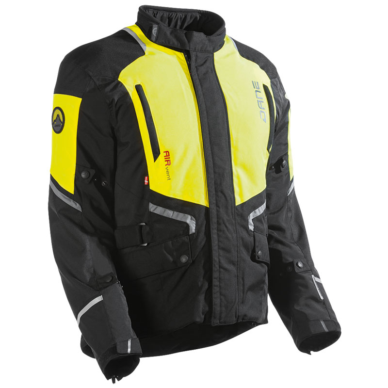 Dane Ragnar Jacket Black Yellow DAN-102425C03 Jackets | MotoStorm