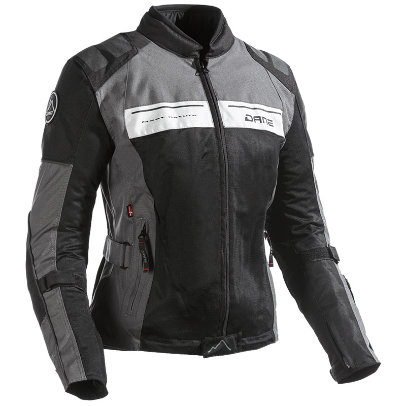 Dane Solrig Lady Jacket Black Grey DAN-102442C02 Jackets | MotoStorm