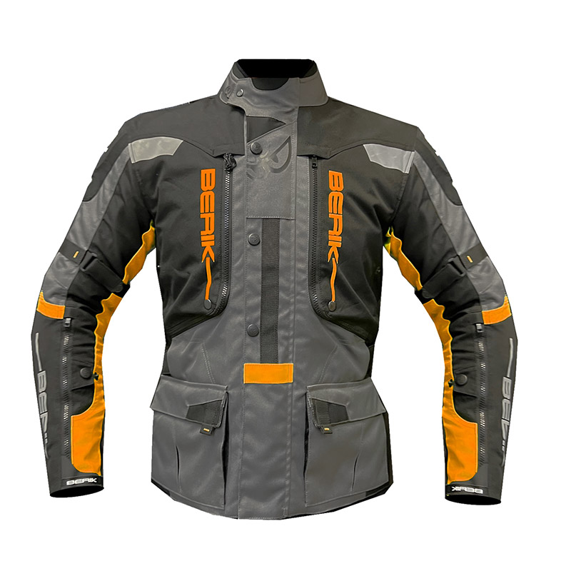 Giacca Berik Adventure nero grigio arancio