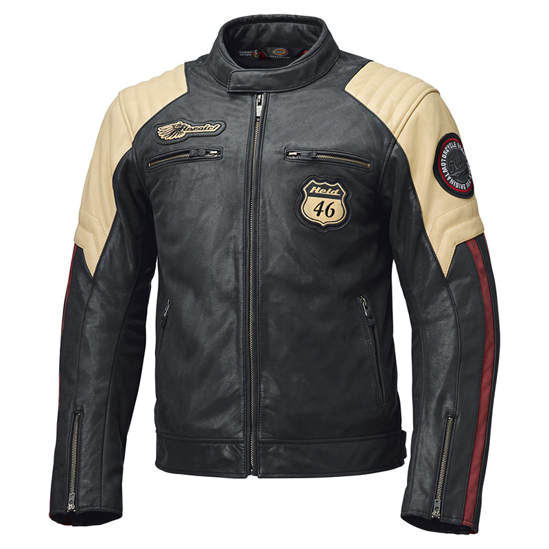 Giacca Pelle Held Baker 2 nero beige