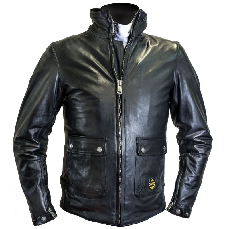 Helstons Alpha Leather Jacket Black