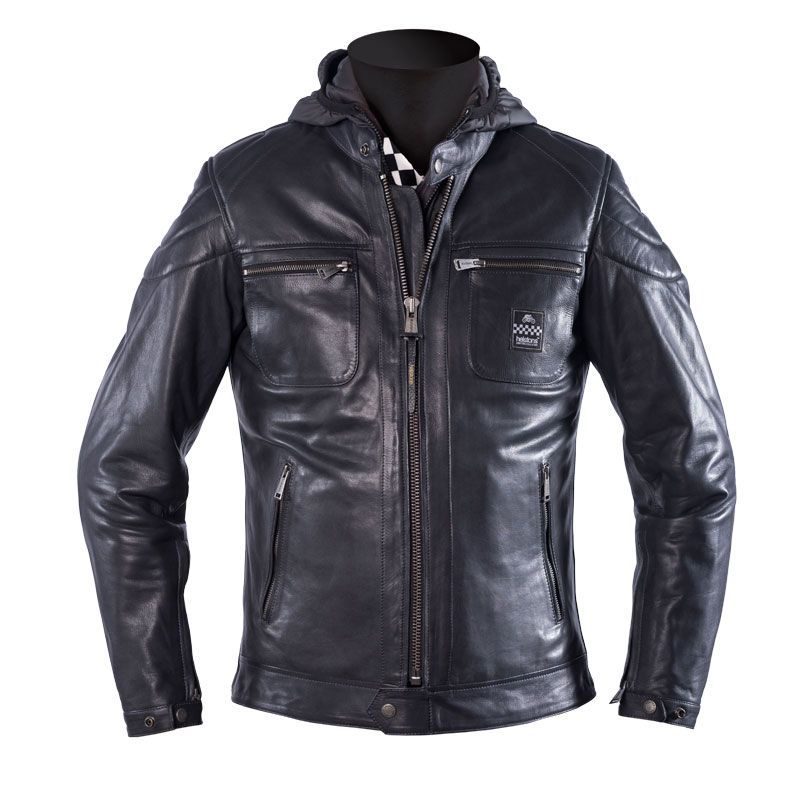 Helstons Bristol Leather Jacket Blue