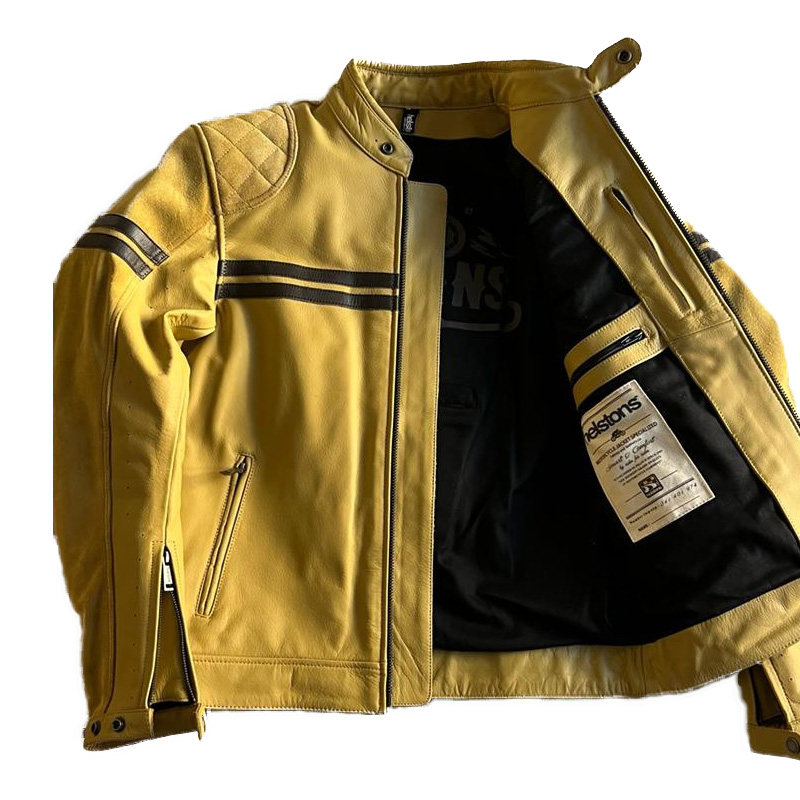 Helstons Chevy Cuir Buffalo Jacket Gold 