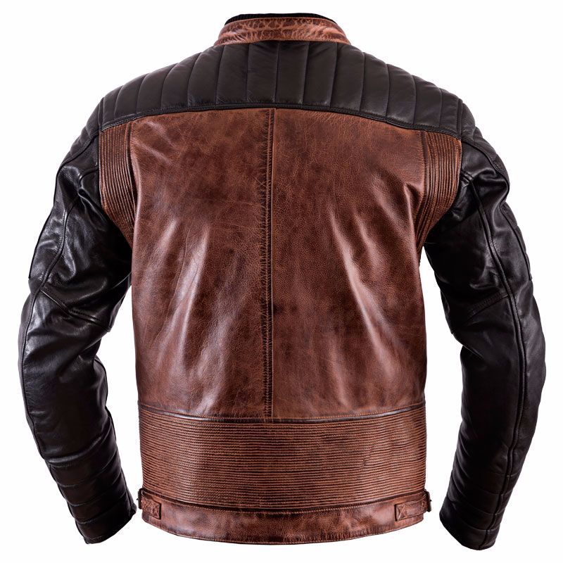Helstons Cruiser Leather Jacket Camel-black HS-20140054-CN Jackets ...