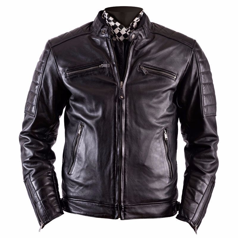 Helstons Cruiser Leather Jacket Black HS-20140054-NO Jackets | MotoStorm