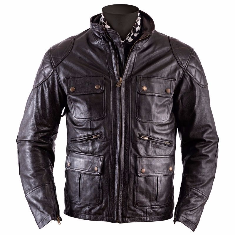 Helstons Hunt Leather Jacket Brown HS-20140041-M Jackets | MotoStorm