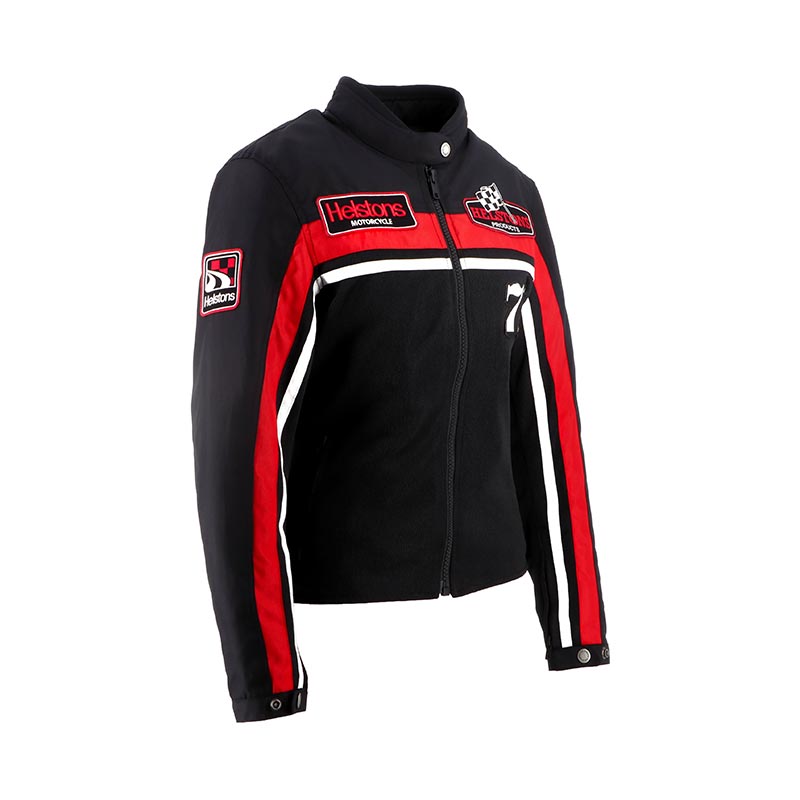 Helstons Sturgis Air Mesh Damen Jacke schwarz rot