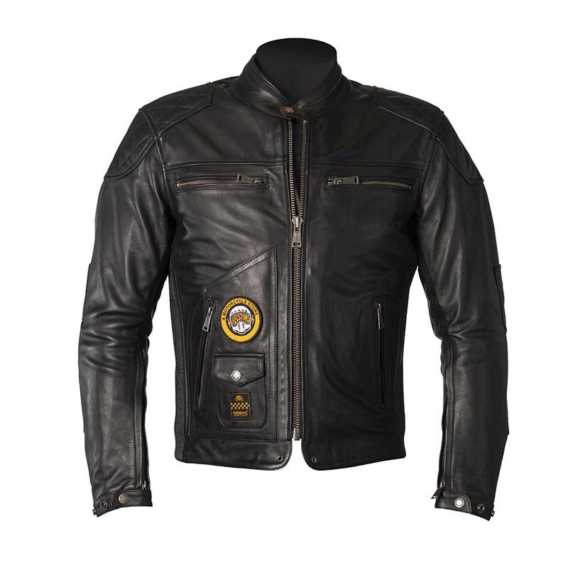 Giacca Pelle Helstons Tracker nero