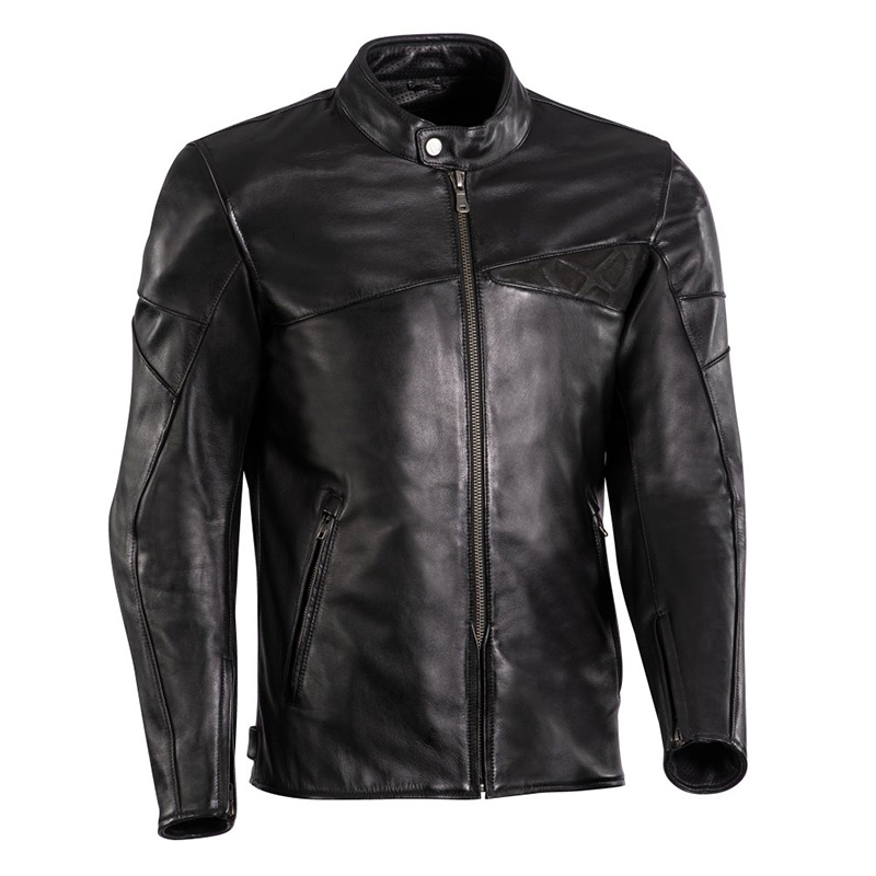 Ixon Cranky Leather Jacket Black 100201053-1001 Jackets | MotoStorm