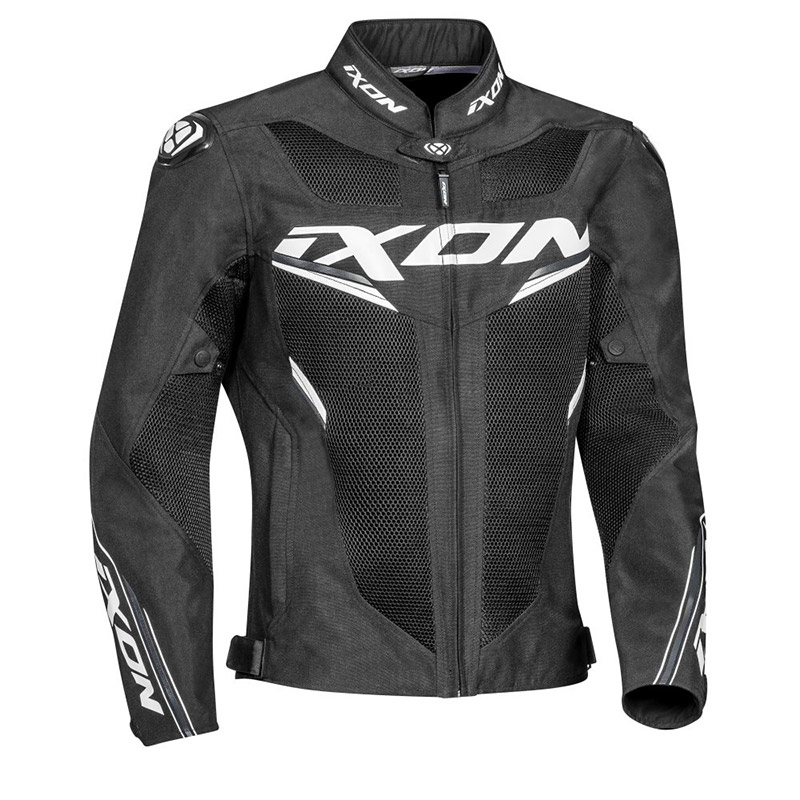 Ixon Draco Jacket Black White 100101108-1015 Jackets | MotoStorm