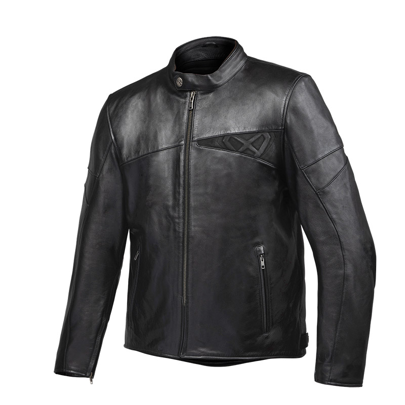 Ixon Cranky C Leather Jacket Black 100201057-1001 Jackets | MotoStorm