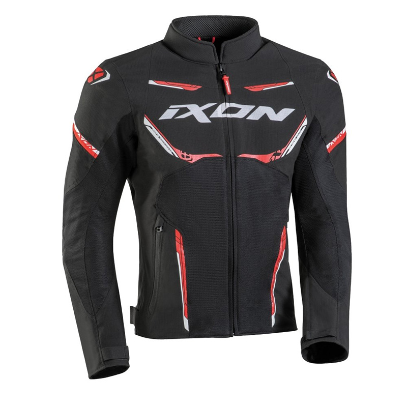 Ixon Striker Air Jacket Black Red White 100101141-1059 Jackets | MotoStorm