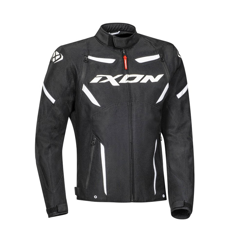 Ixon Striker Jacket Black White 100101121-1015 Jackets | MotoStorm