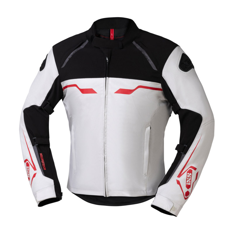 Giacca IXS Hexalon-ST bianco nero rosso