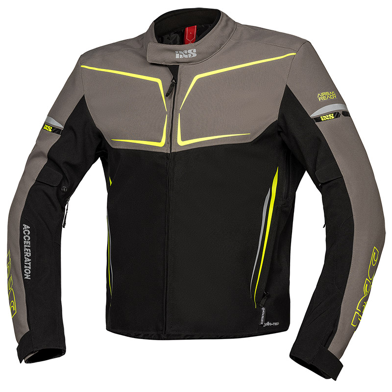 Blouson Ixs TS-Pro-ST Plus noir anthracite lime
