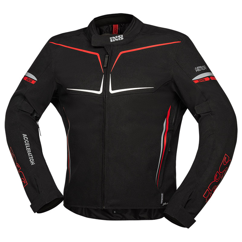 Ixs TS-Pro-ST Plus Jacke schwarz rot
