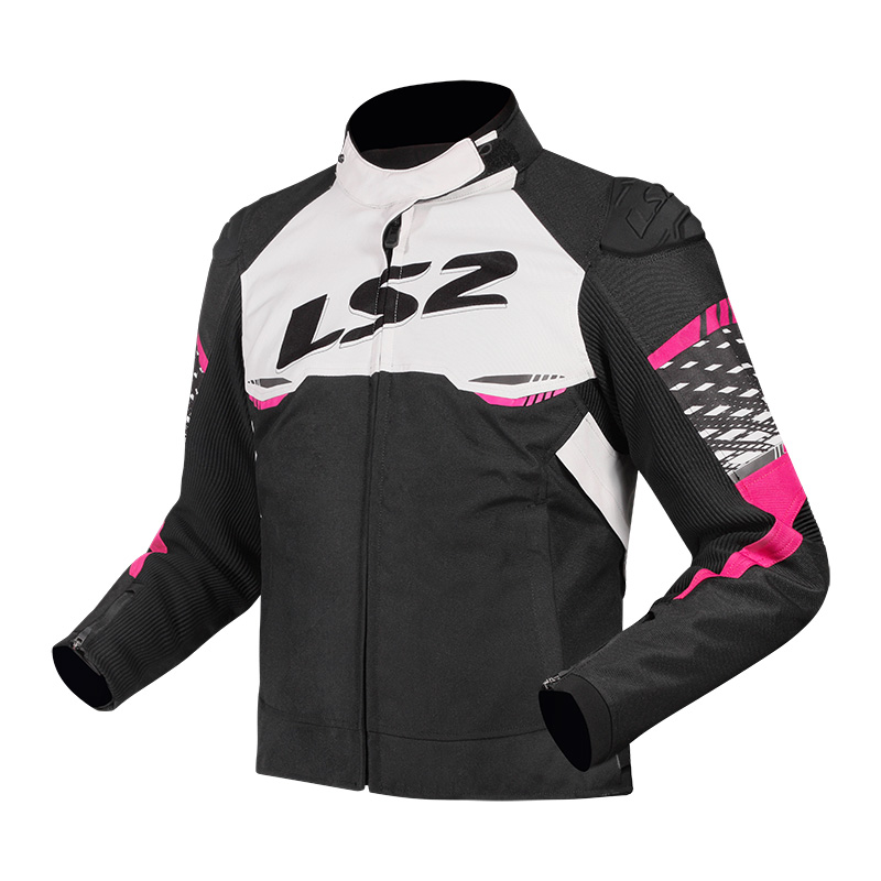 Giacca Donna LS2 Apex bianco rosa