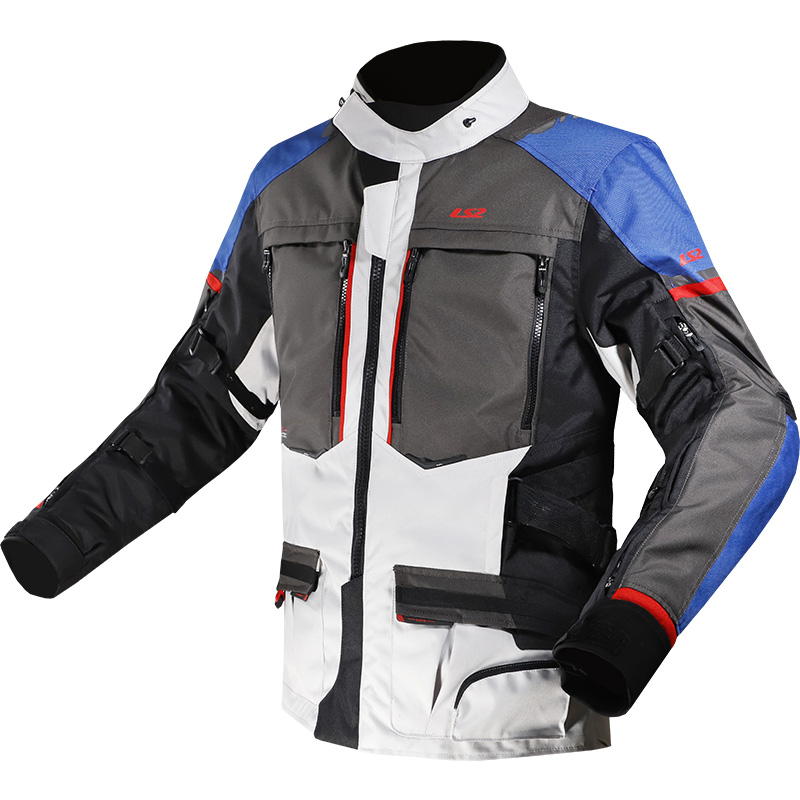 Veste EDDAS IXON grege/navy/noir - , Veste moto