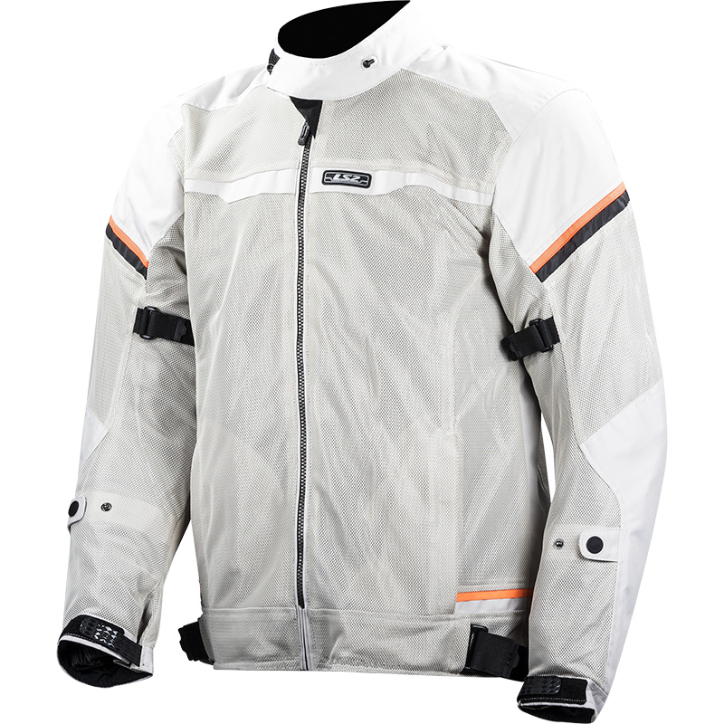 Giacca LS2 Riva grigio chiaro hv arancio