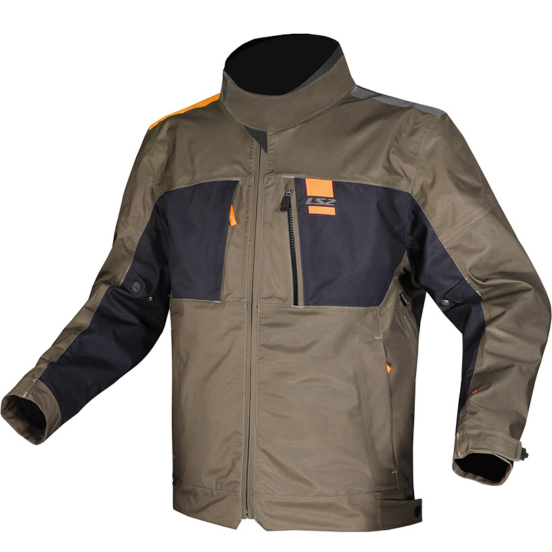 Ls2 Titanium Jacket Green Orange LS2-64210F0161 Jackets | MotoStorm