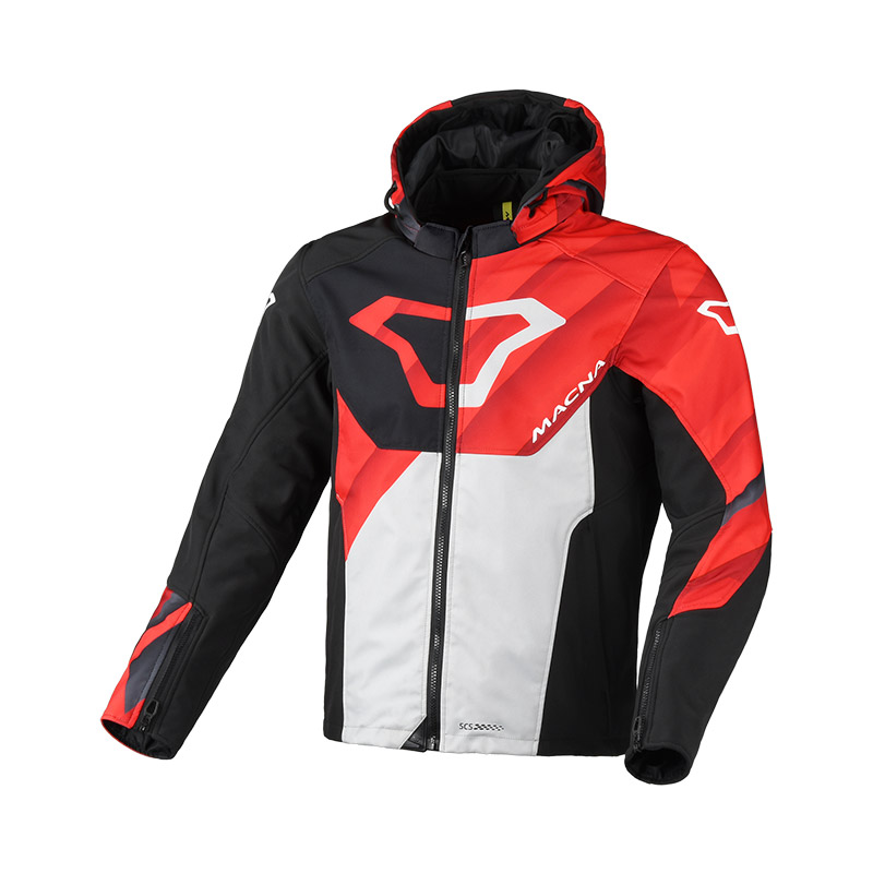 Macna Atracor Jacket Black Red White