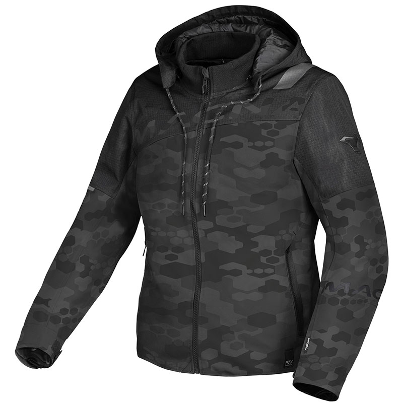 Giacca Donna Macna Racoon nero grigio camo