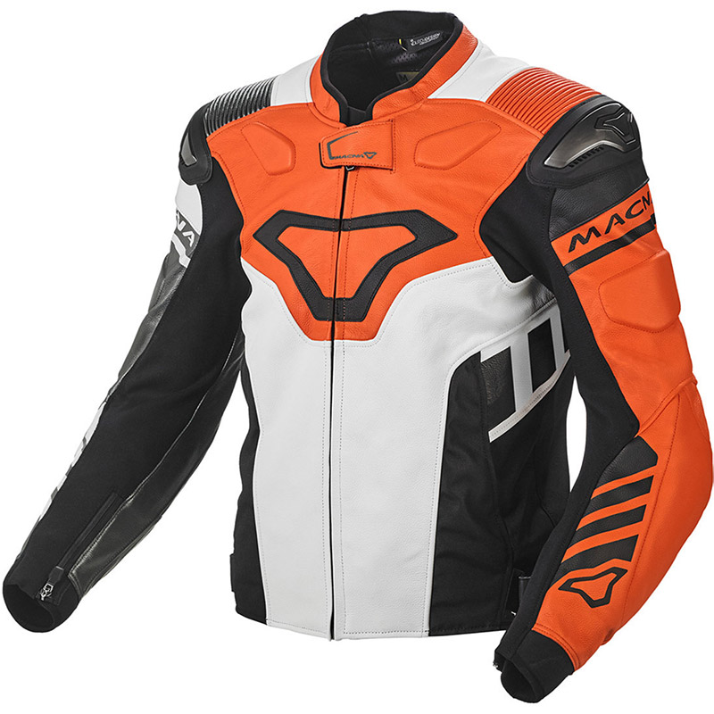 de cuero Macna naranja blanco gris Chaquetas | MotoStorm