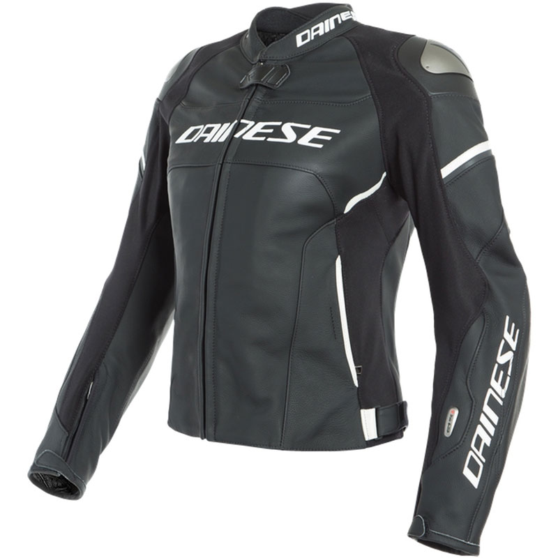 Giacca In Pelle Dainese Racing 3 D-Air® Donna bianco