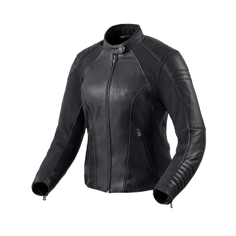 Rev'it Coral Lady Leather Jacket Black FJL119-0010 Jackets | MotoStorm