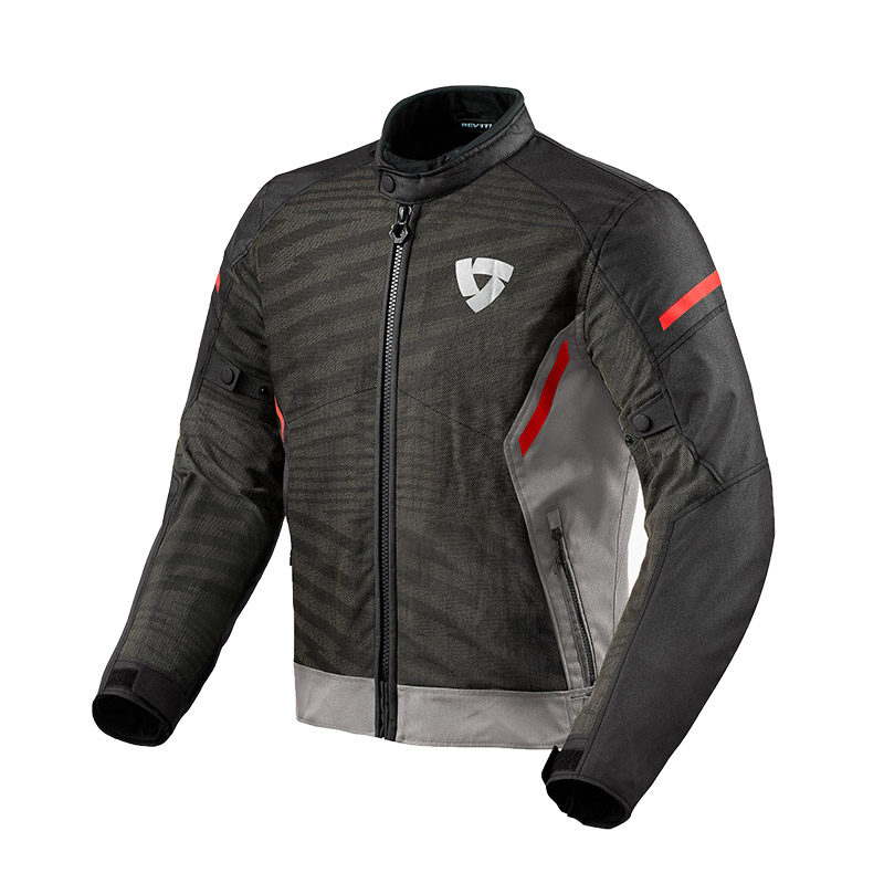 Giacca Rev'It Torque 2 H2O grigio rosso