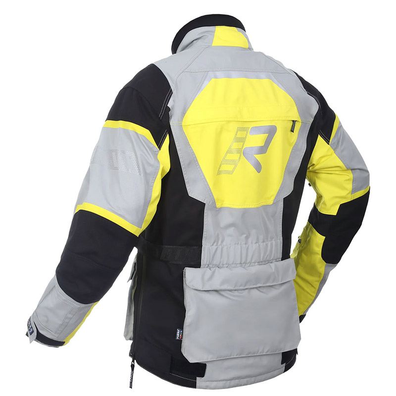 Rukka Rimo-R Giacca Tessile Moto Uomo, Grigio/Blu, Taglia 48 – Gore-Tex 2 Strati, Ventilata, Protettiva, Rinforzi CORDURA 500D