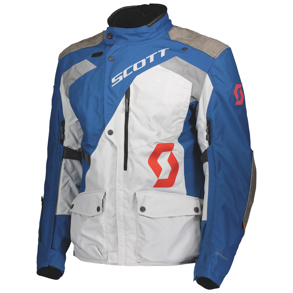 Giacca Scott Dualraid Dryo Blu Grigio Lunar | MotoStorm