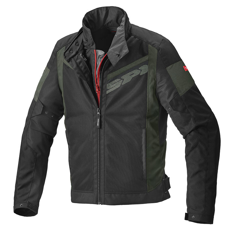 Giacca Spidi Breezy Net H2out verde scuro nero