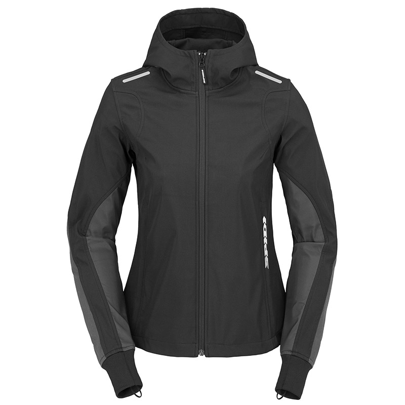 Black Spidi T334026 Light Hoodie Lady Jacket Jackets MotoStorm Armor |