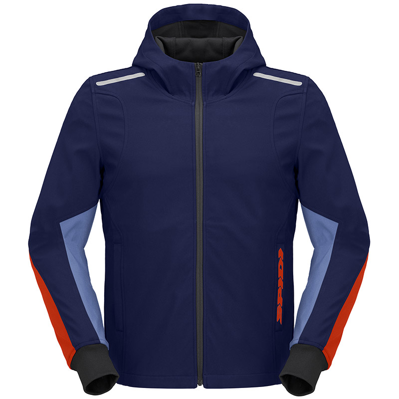 Giacca Spidi Hoodie Armor Light navy rosso