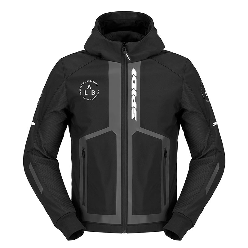 Chaqueta Spidi Hoodie Armor Evo 2 negro blanco