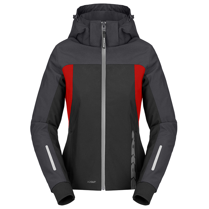 Spidi Hoodie H2Out 2 Damenjacke rot