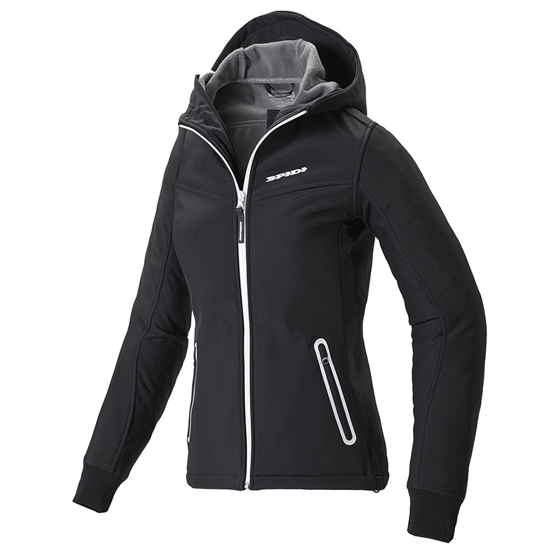 Giacca Spidi Hoodie Armor Donna bianco nero