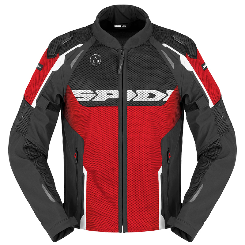 Chaqueta Spidi Race Warrior 2 Net rojo