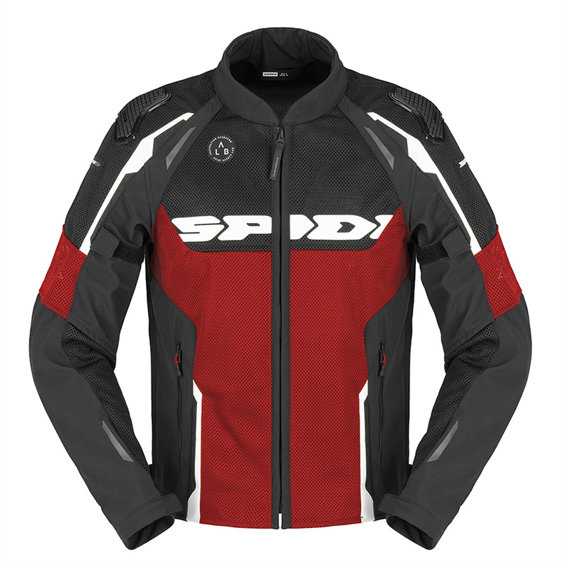 Chaqueta Spidi Race Warrior 2 Net rojo